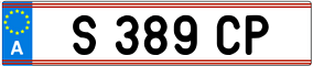 Trailer License Plate